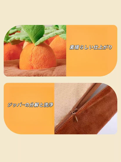 にんじん型 猫用 知育トイ 一人遊び 退屈対策 噛める 遊びマット